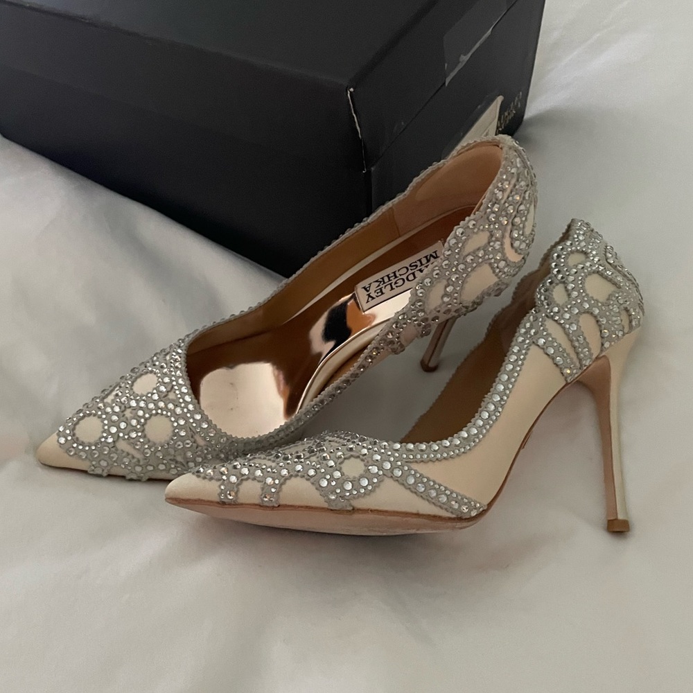 Badgley & Mischka high heel shoes.